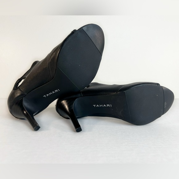 Tahari Doodle stretch black pump 3 inch heel women’s size 6 shoes - Picture 3 of 7